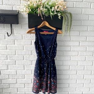 💕  Up Blue Floral Dress WITH POCKETS Size XS